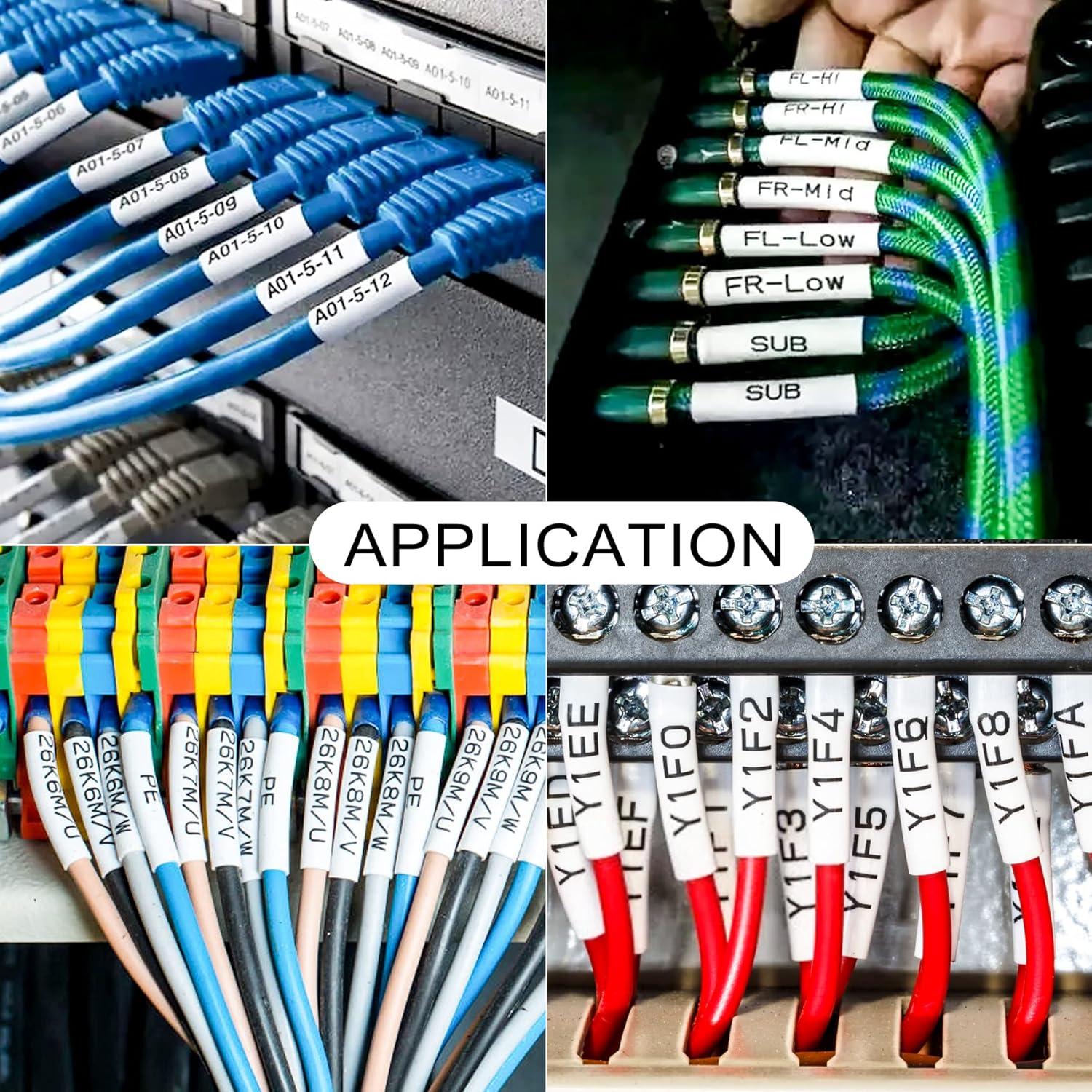 Cintas de Etiqueta Termocontraíble BOYEEZON HSe-231/631 11.7mm x 1.5m