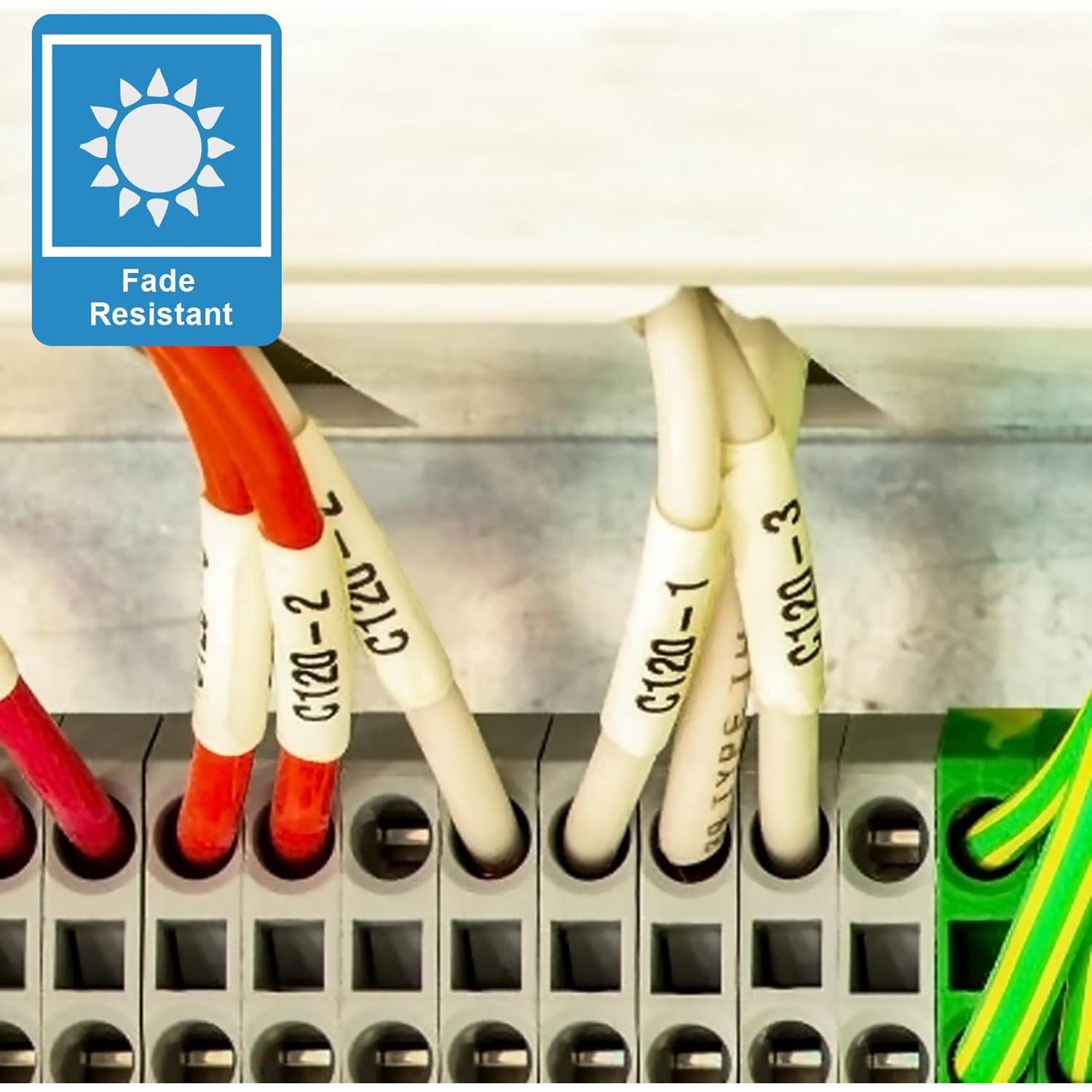 Cintas de Etiqueta Termocontraíble BOYEEZON HSe-231/631 11.7mm x 1.5m