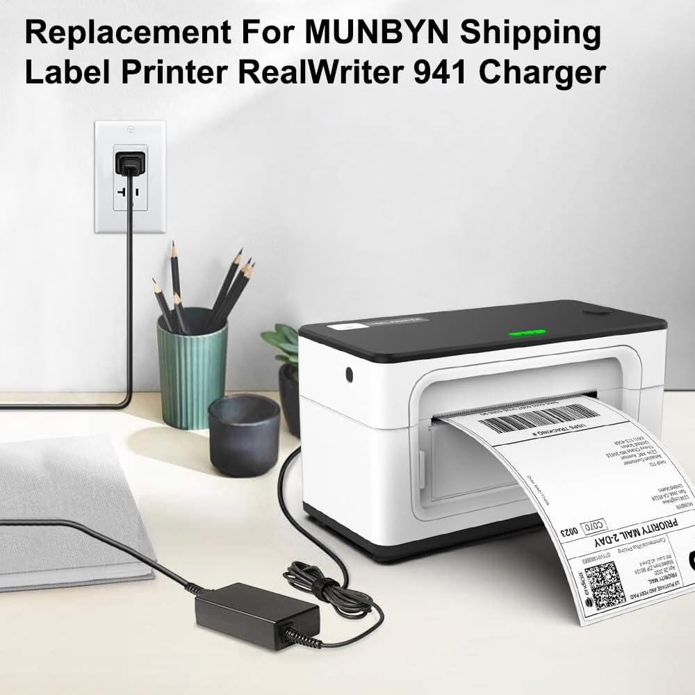 Adaptador de CA 24V 65W MUNBYN ITPP941 ITPP129 BEEPRT