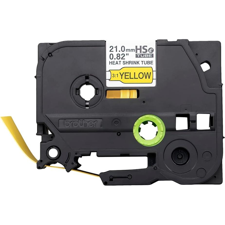 Tubo Termocontraíble Brother HSe651E 21mm Negro Amarillo