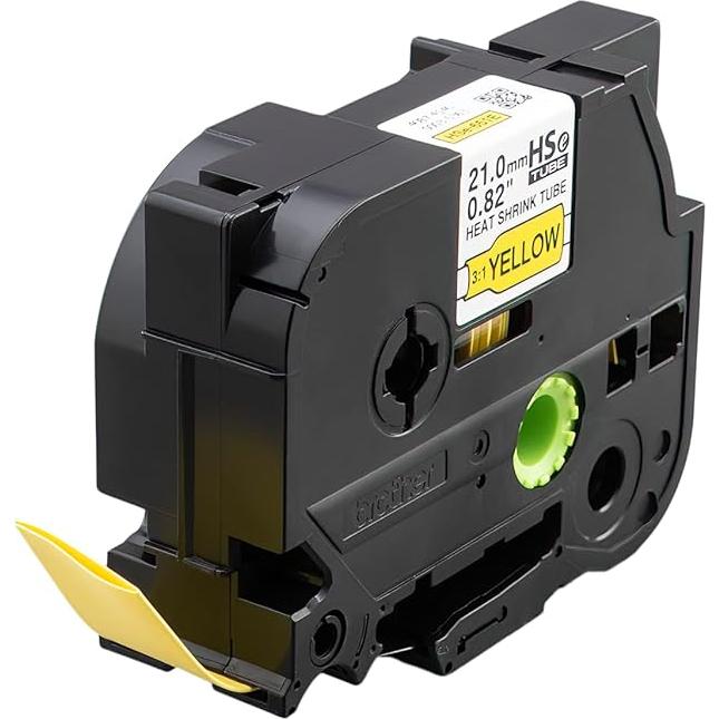 Tubo Termocontraíble Brother HSe651E 21mm Negro Amarillo