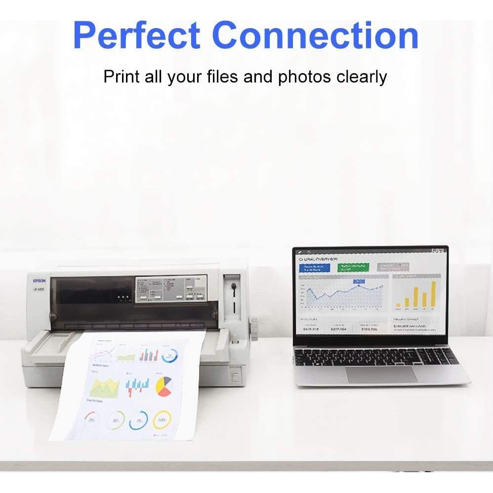 Cable USB C a USB 2.0 tipo B 5 m Yeung Qee para impresora