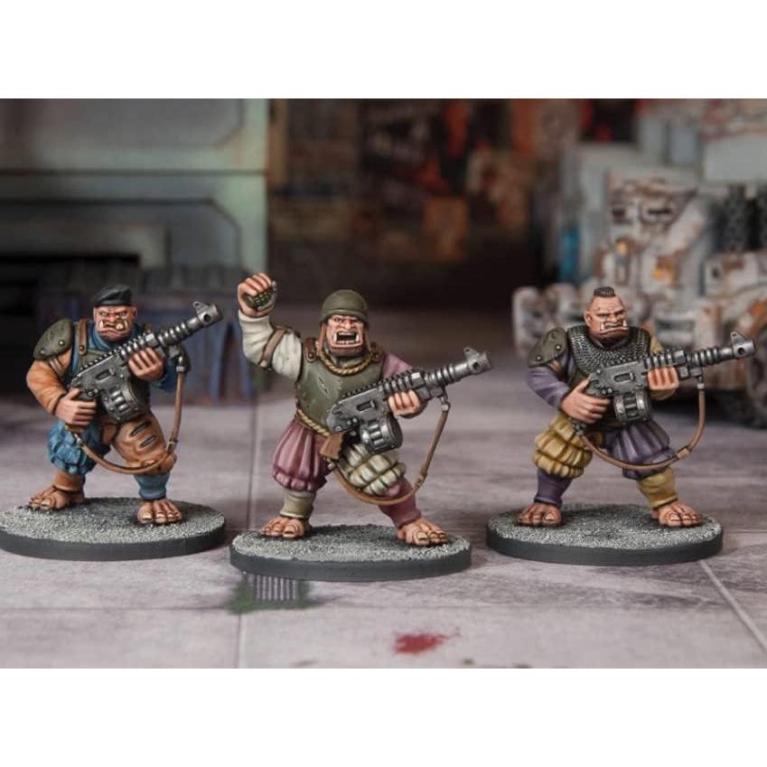 Figuras Ogres Landsknecht Wargames Atlantic 9 Piezas 28 mm