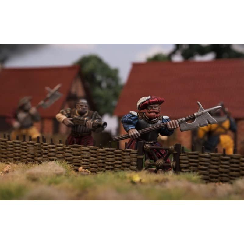 Figuras Ogres Landsknecht Wargames Atlantic 9 Piezas 28 mm