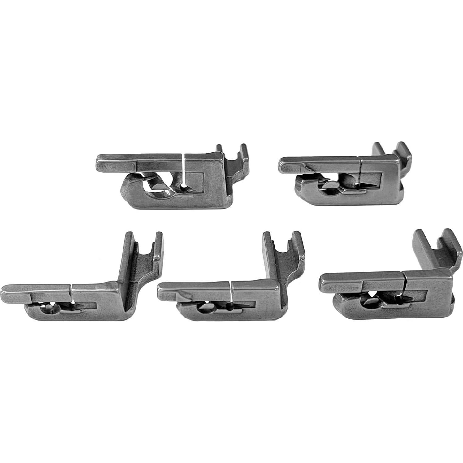 Pie de Prensatelas para Dobladillo YEQIN 5 Pcs Acero Inoxidable