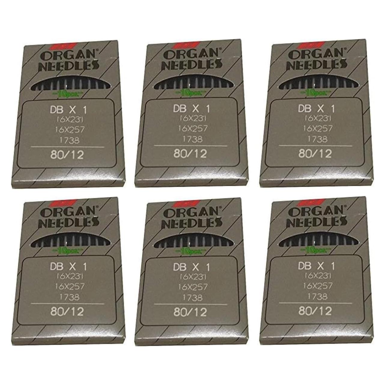 Agujas de Máquina de Coser Bequilter DBX1 60PCS 80/12