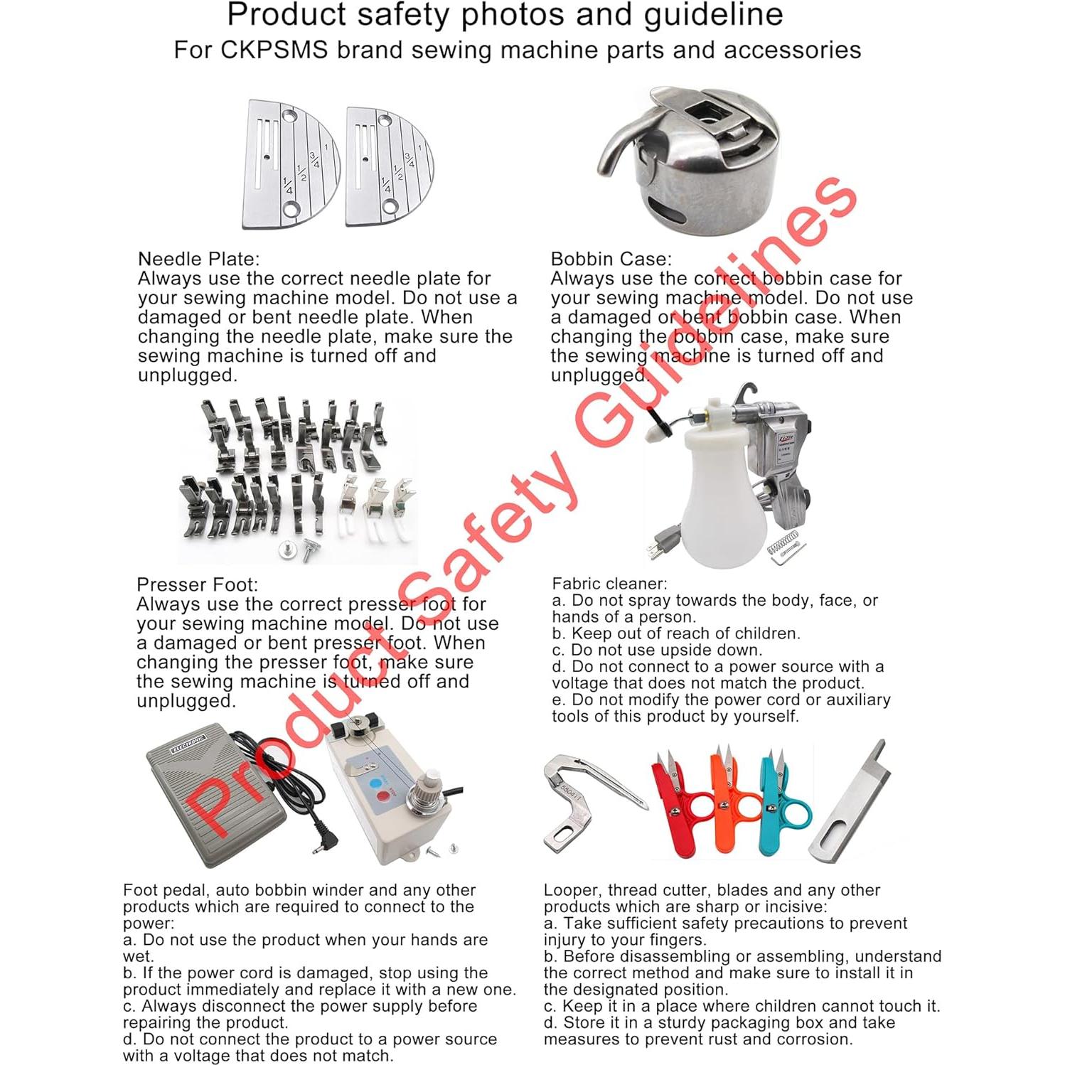 Bobinas de Acero CKPSMS 20PCS para Máquinas de Coser