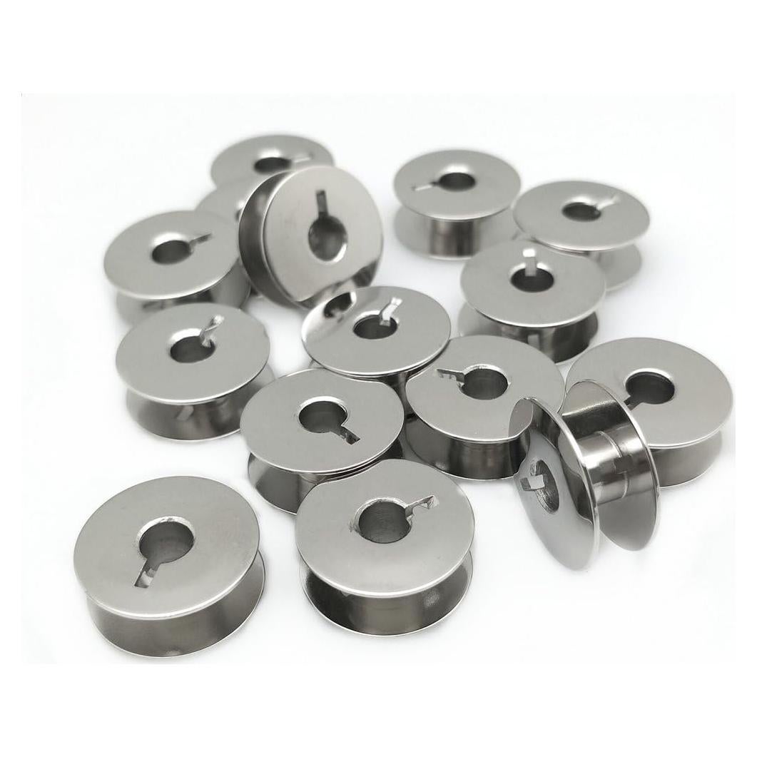 Bobinas de Metal L YEQIN 20 Piezas para Máquina de Coser