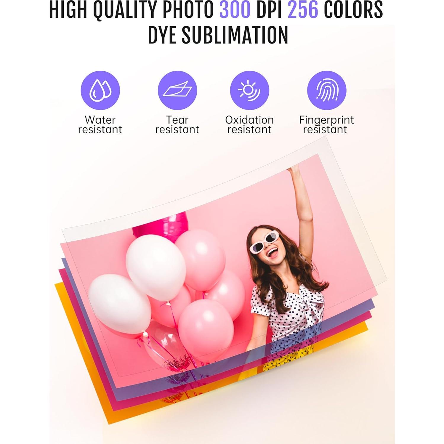 Impresora de Fotos Portátil iDPRT CP4100 Wi-Fi 20 Hojas