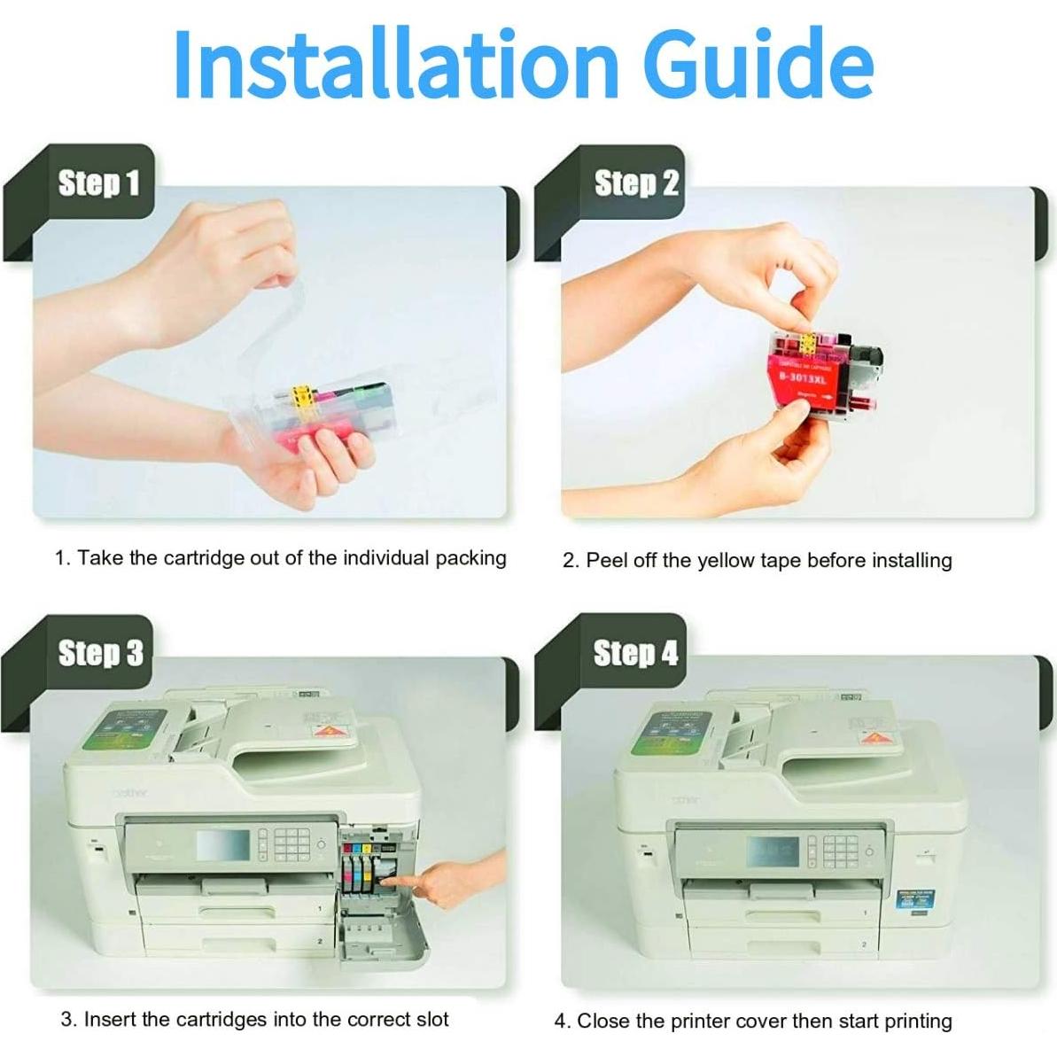 Cartuchos de Tinta F FINDERS&CO LC3013 XL Paquete de 8