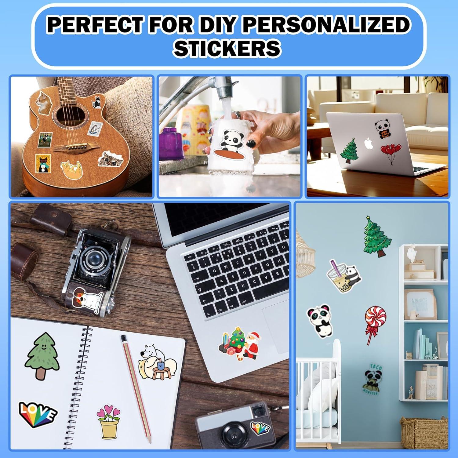 Papel Adhesivo Vinilo Imprimible Aevdor 35 Hojas 21.6x27.9 cm