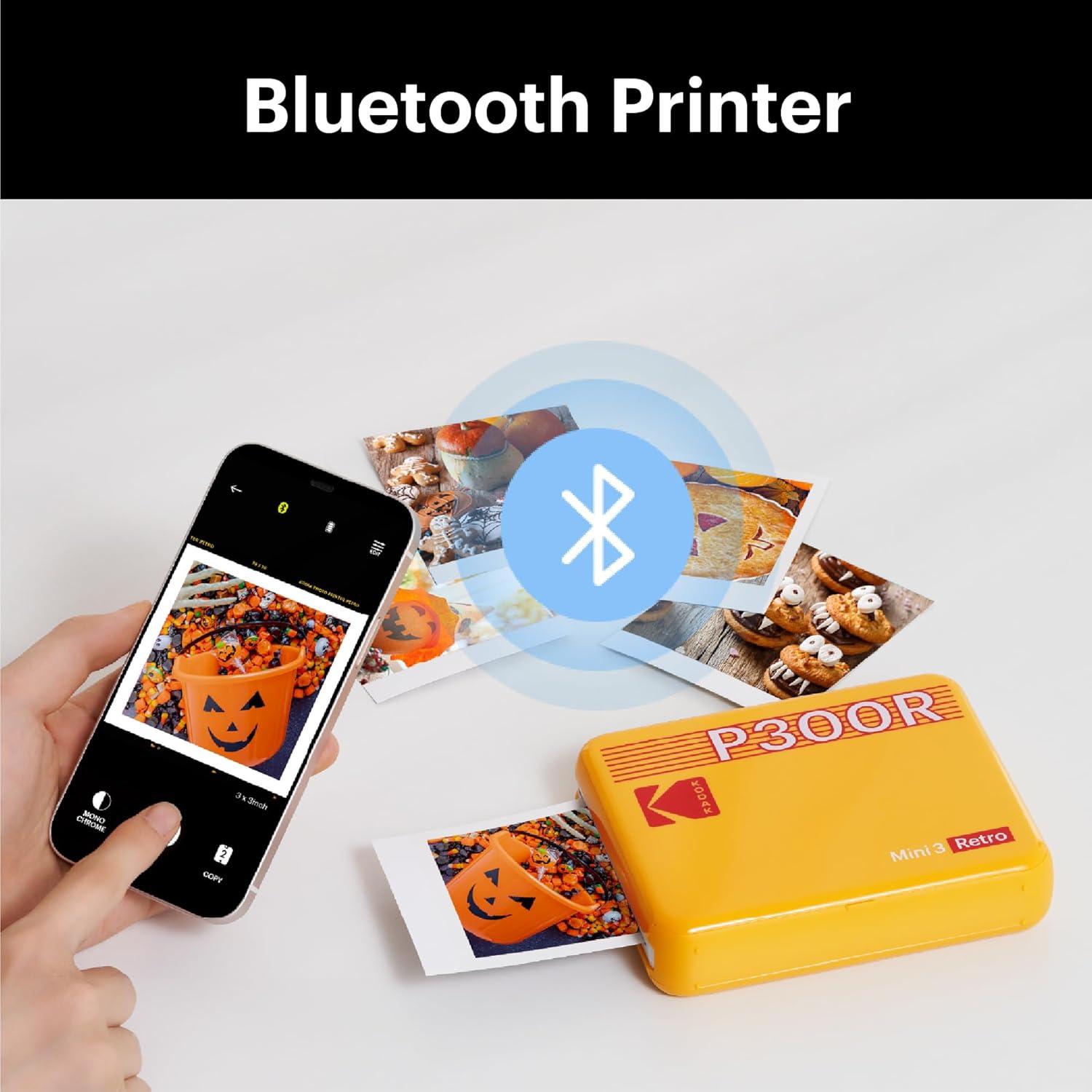 Impresora de Fotos Portátil KODAK Mini 3 Retro 7.62x7.62 cm