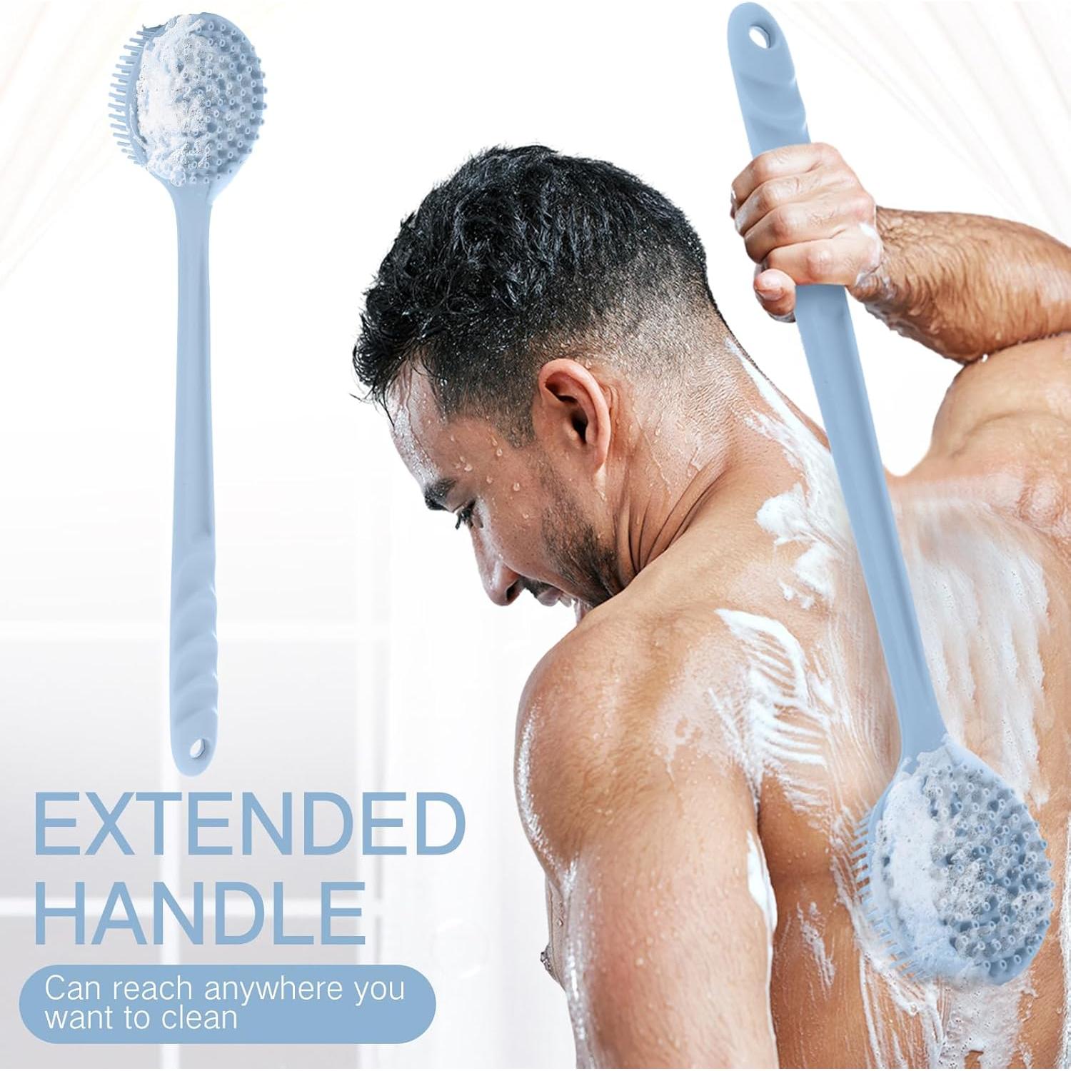 Cepillo de Espalda de Silicona Sunnyray 38.1 cm Antideslizante