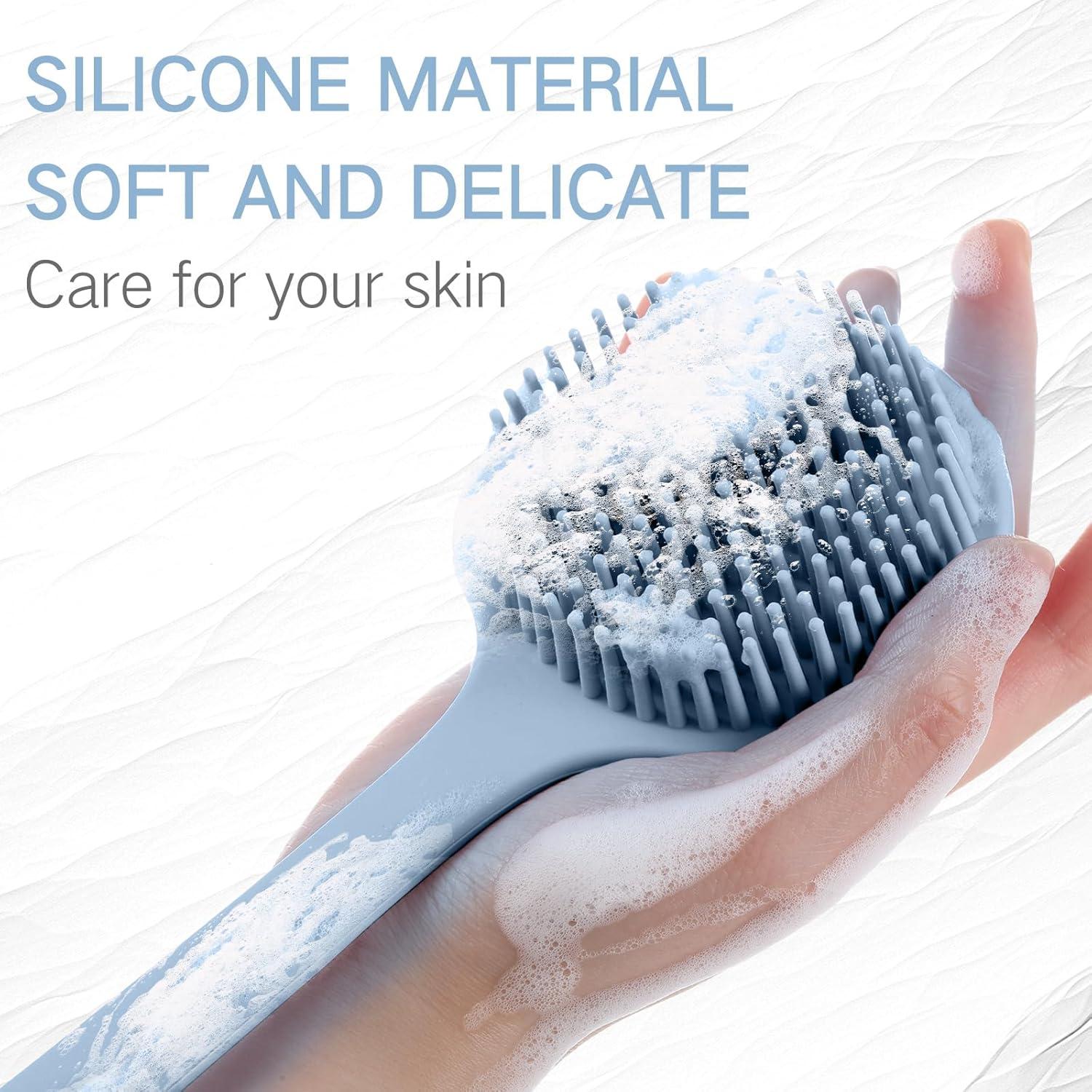 Cepillo de Espalda de Silicona Sunnyray 38.1 cm Antideslizante