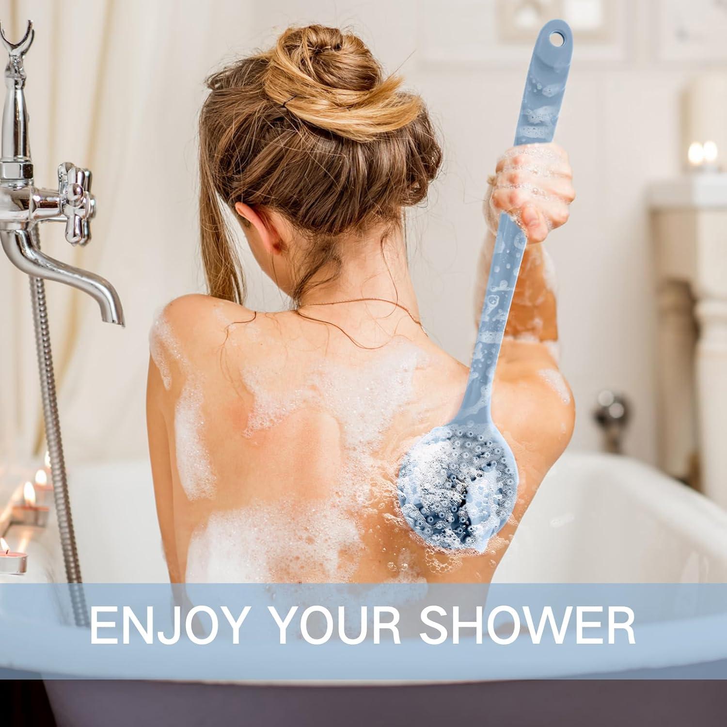 Cepillo de Espalda de Silicona Sunnyray 38.1 cm Antideslizante