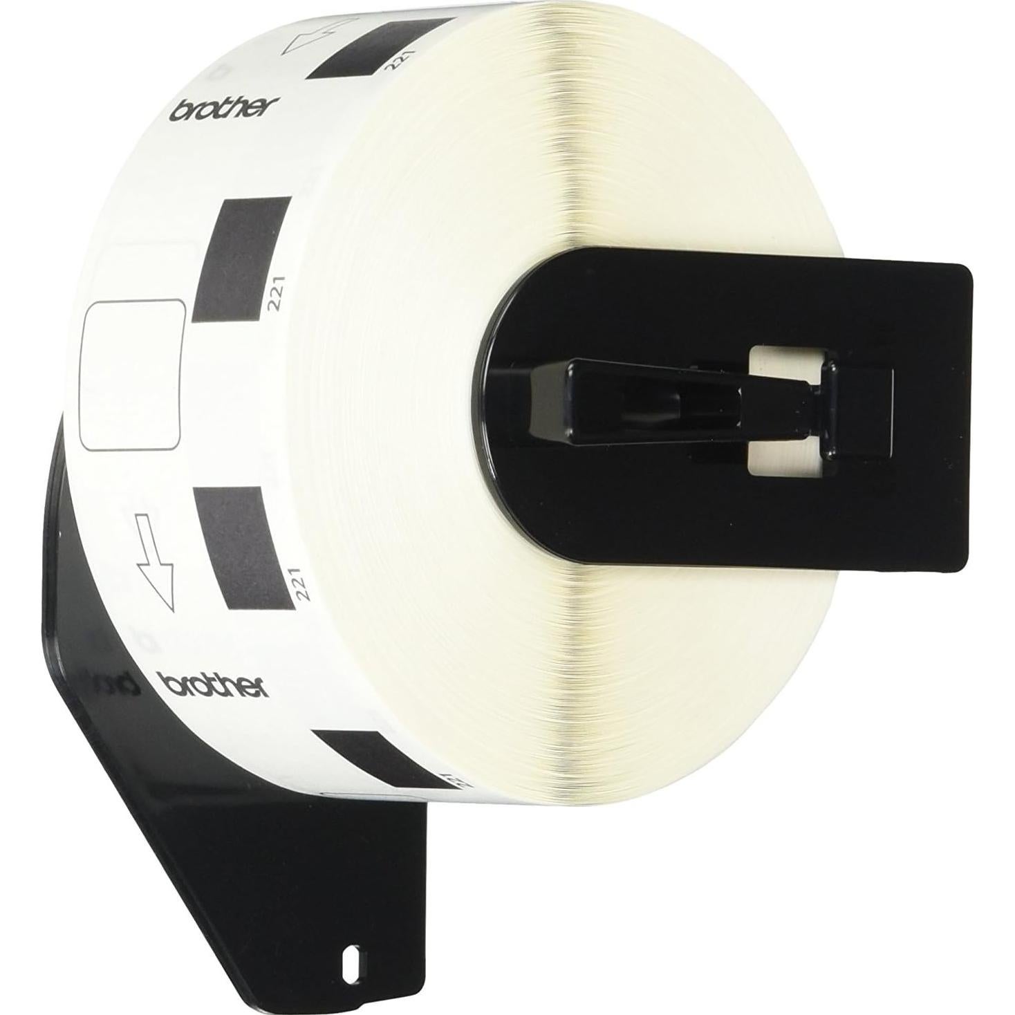 Etiquetas Cuadradas de Papel Brother DK-1221, 1000 Unidades, Blancas