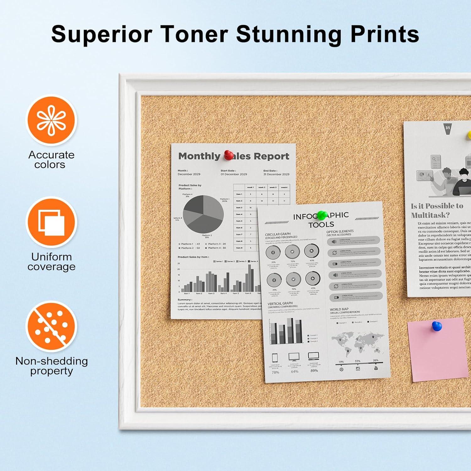 Cartucho de tóner LEMERO UTRUST TN760 compatible 4 paquetes