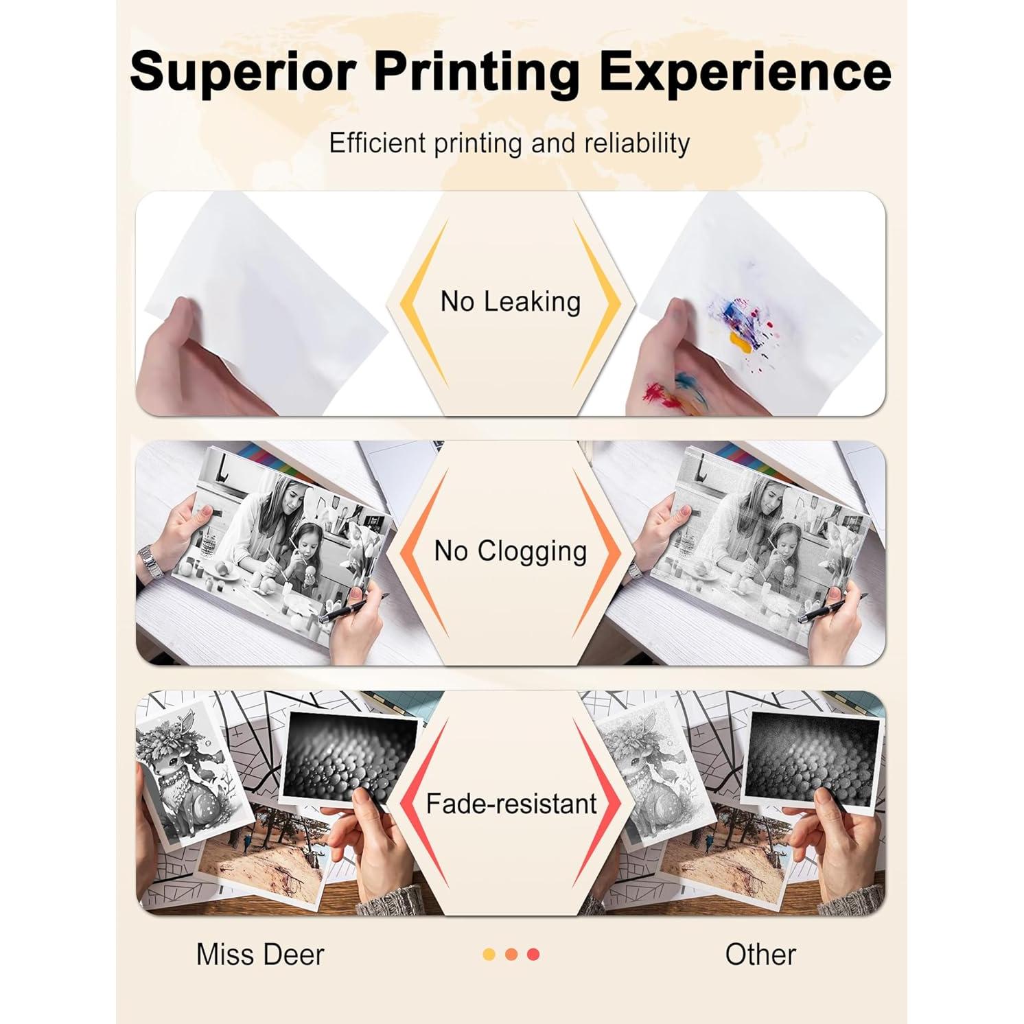 Cartucho de Tóner Miss Deer TN830XL Negro 4 Pack Compatible Brother