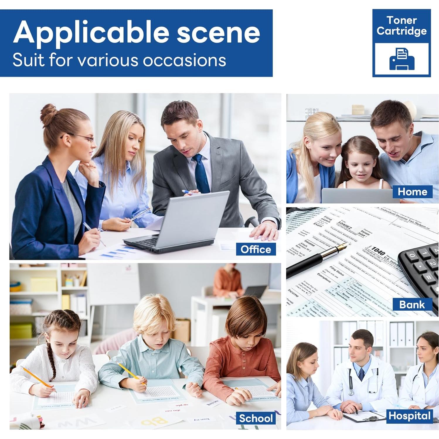 Cartucho de Tóner Negro ACQMKINK TN433 de Alto Rendimiento