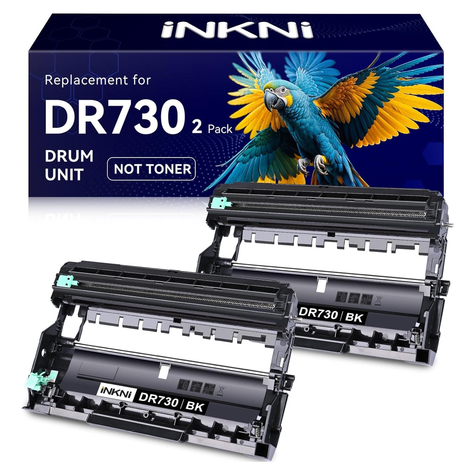 Unidad de Tambor DR730 InkNI Compatible para Brother - Paquete de 2
