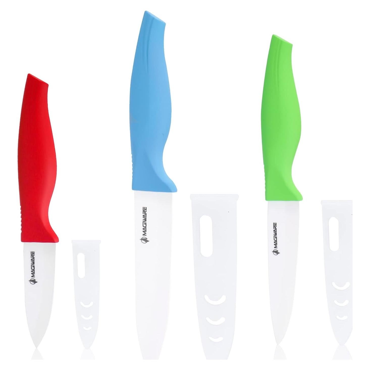 Juego de cuchillos de cerámica 6 piezas Magiware - Rojo