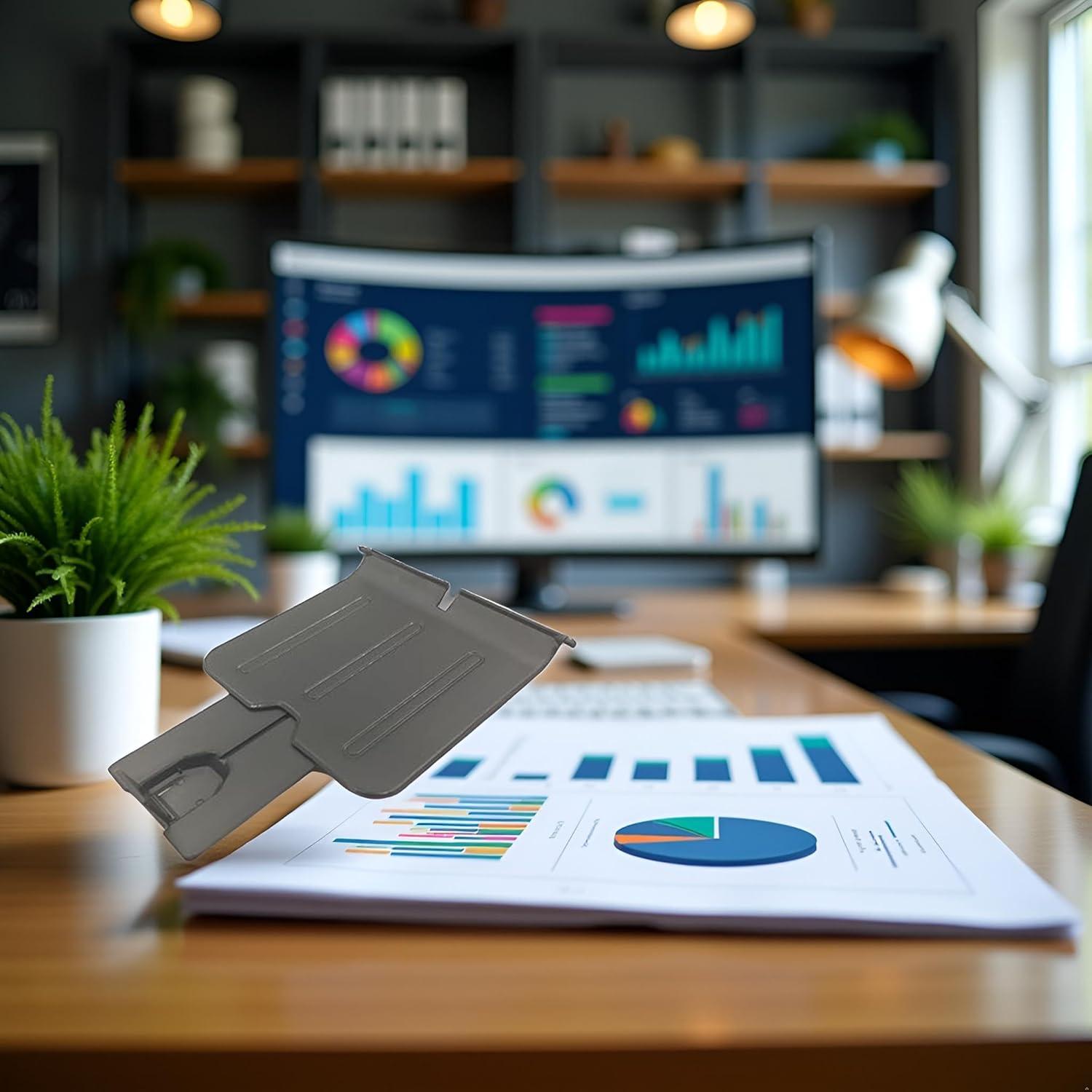 Bandeja de entrega de papel negra Jowxsx compatible HP