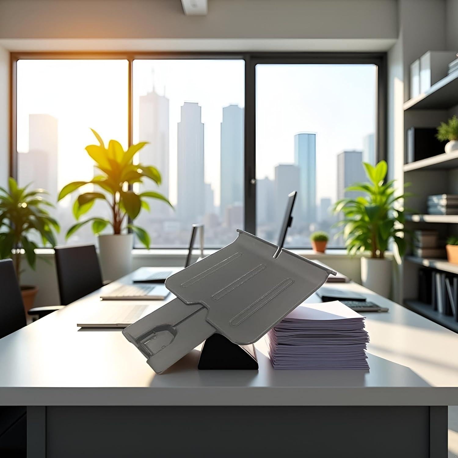 Bandeja de entrega de papel negra Jowxsx compatible HP