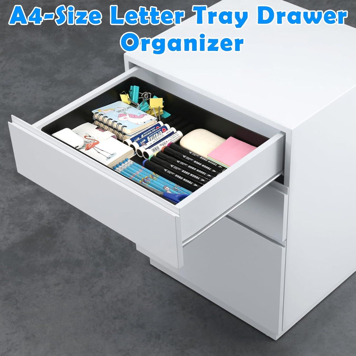 Bandeja organizadora de escritorio EsOfficce A4 plástica negra