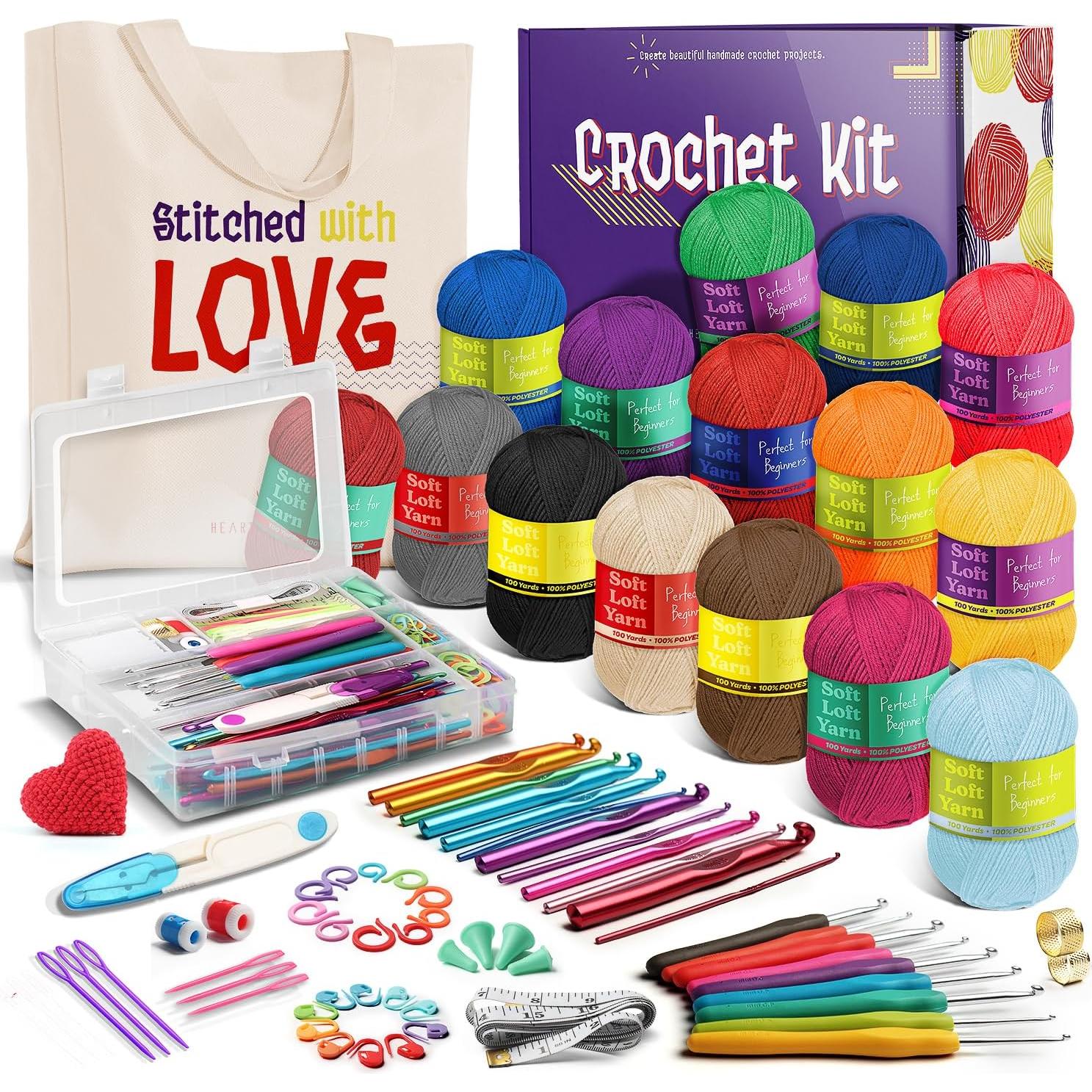 Kit de Crochet Hearth & Harbor 73 Piezas para Principiantes