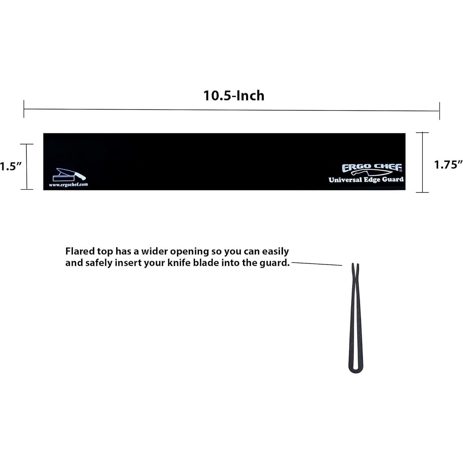 Protector de cuchillo Ergo Chef Universal 26.67 cm ABS Negro
