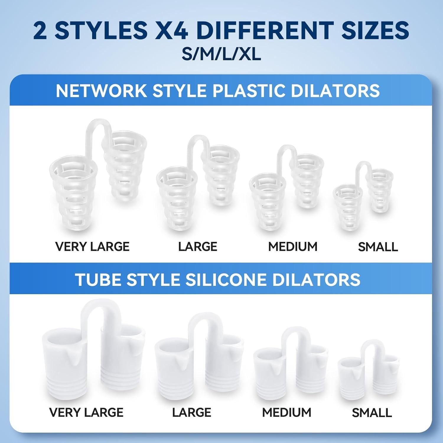 Dilatadores Nasales Anti Ronquidos SARSWBBHI - 8 Tamaños