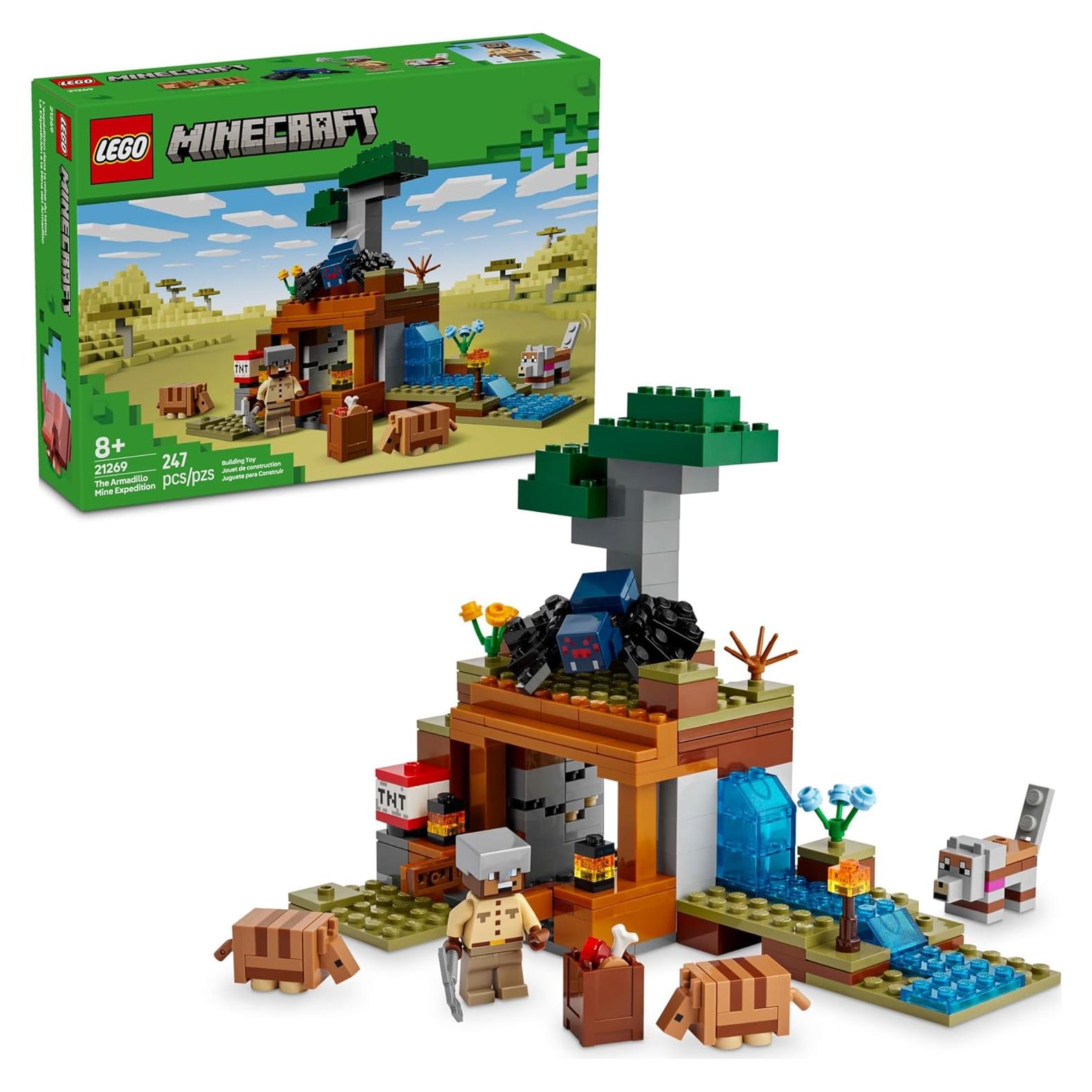 LEGO Minecraft Expedición Mina Armadillo 21269 - 247 Piezas