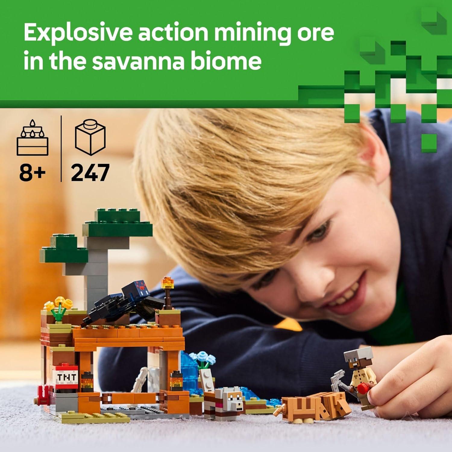 LEGO Minecraft Expedición Mina Armadillo 21269 - 247 Piezas