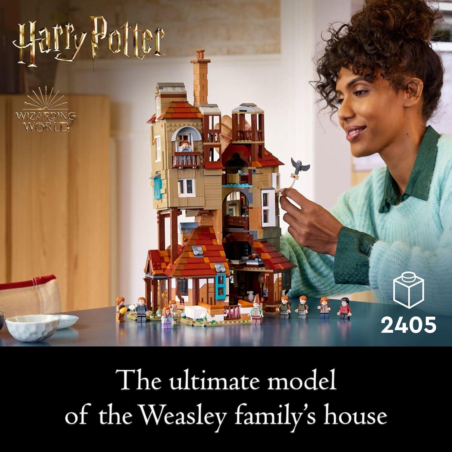 LEGO Harry Potter Casa de los Weasley 2405 Piezas 10 Minifiguras