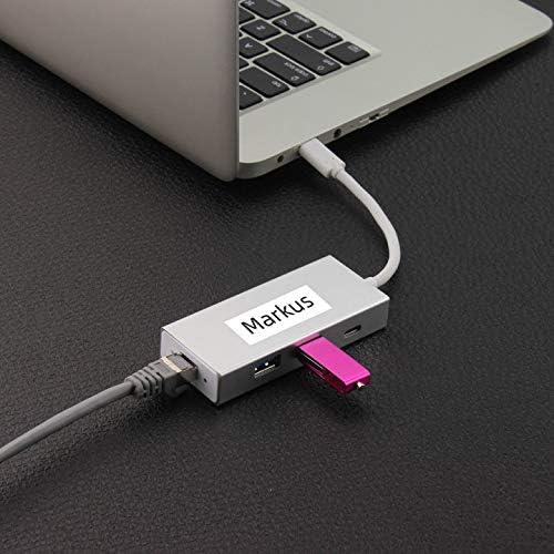 Cinta de Etiqueta Buyalot 12mm Negro sobre Blanco y Transparente - Paquete de 4