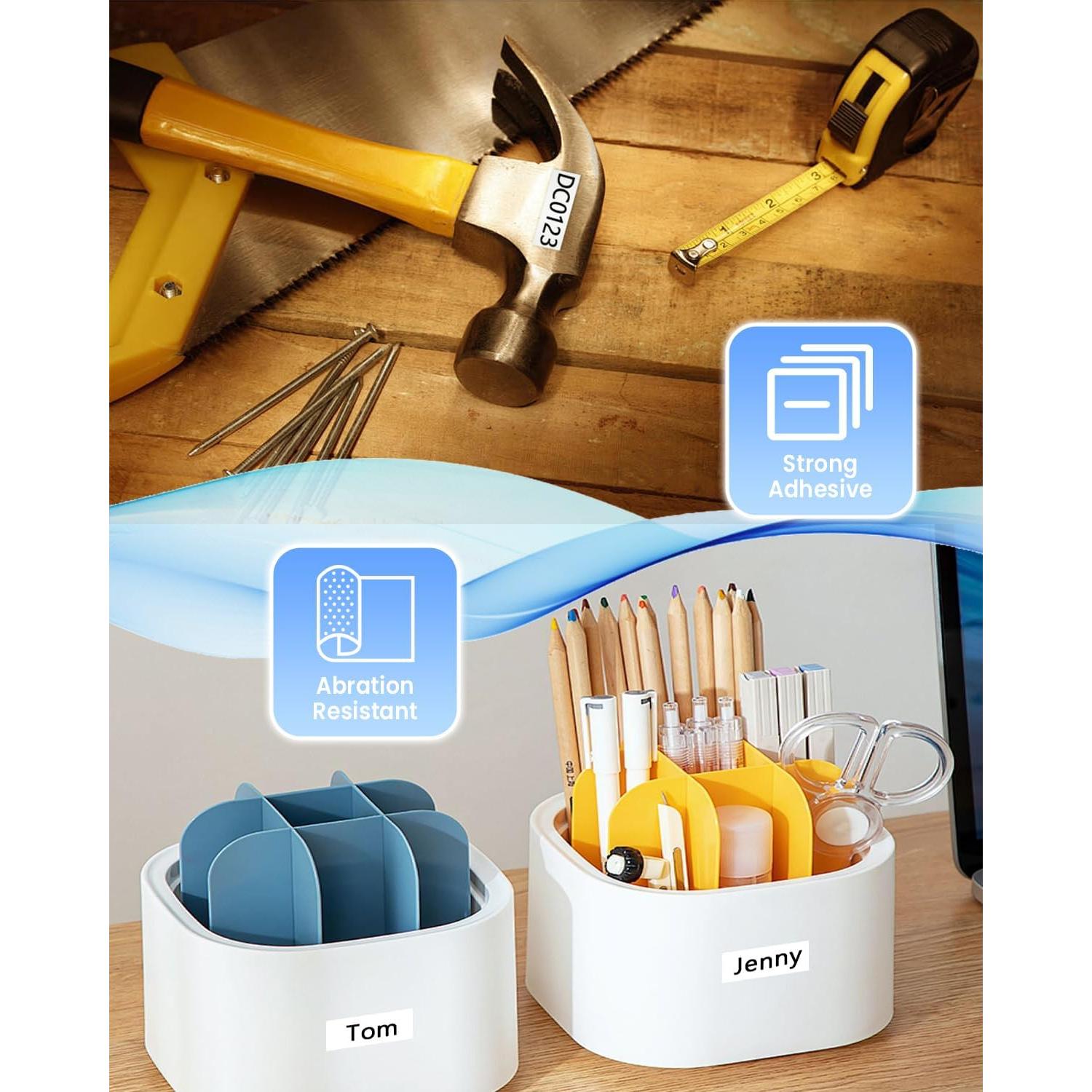 Paquete de 6 Cintas de Etiquetas HEWIN TZe 12mm Multicolor