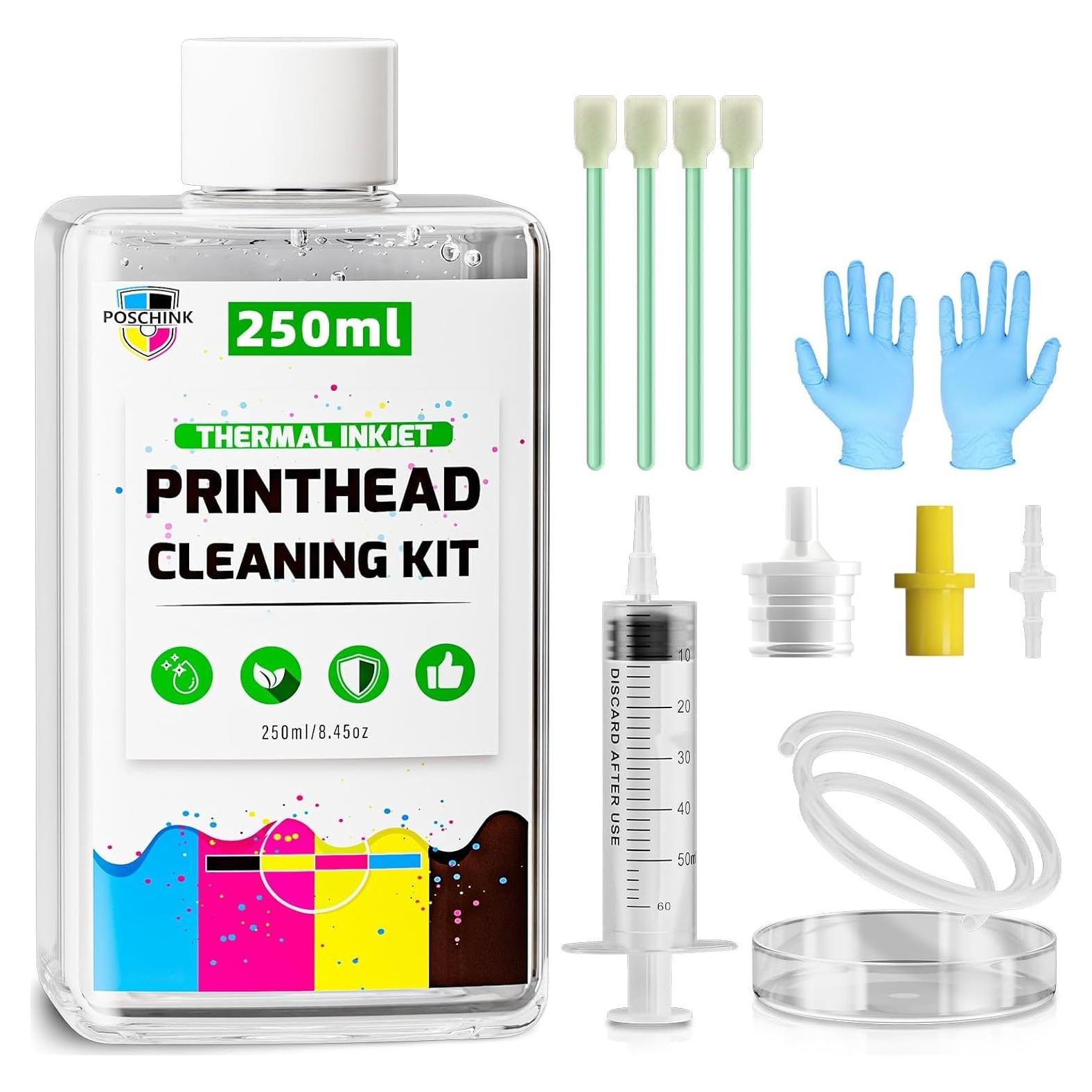 Kit de limpieza de cabezales de impresión Poschink 250ml