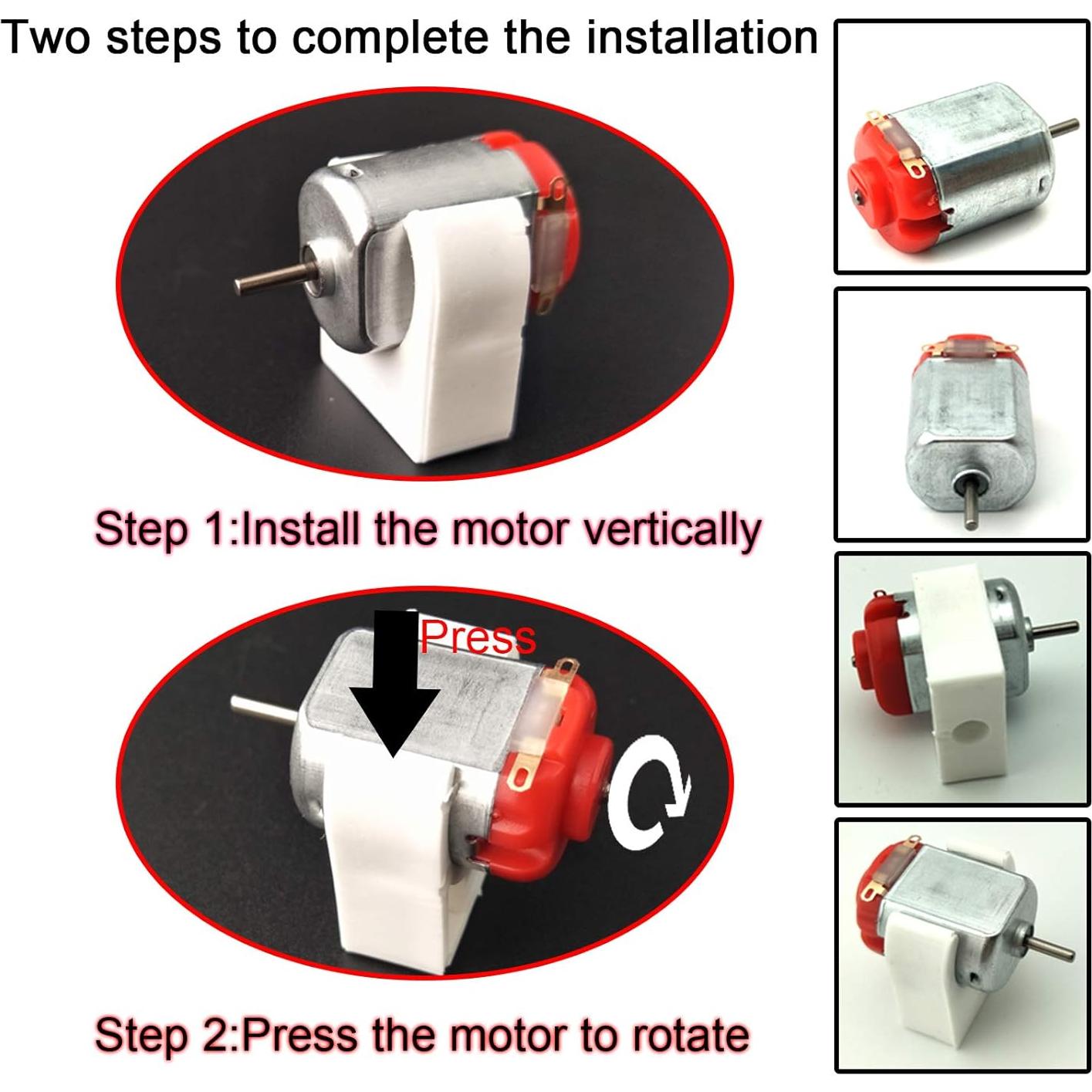 Kit de Motores de CC EUDAX 3V-12V 25000 RPM para DIY