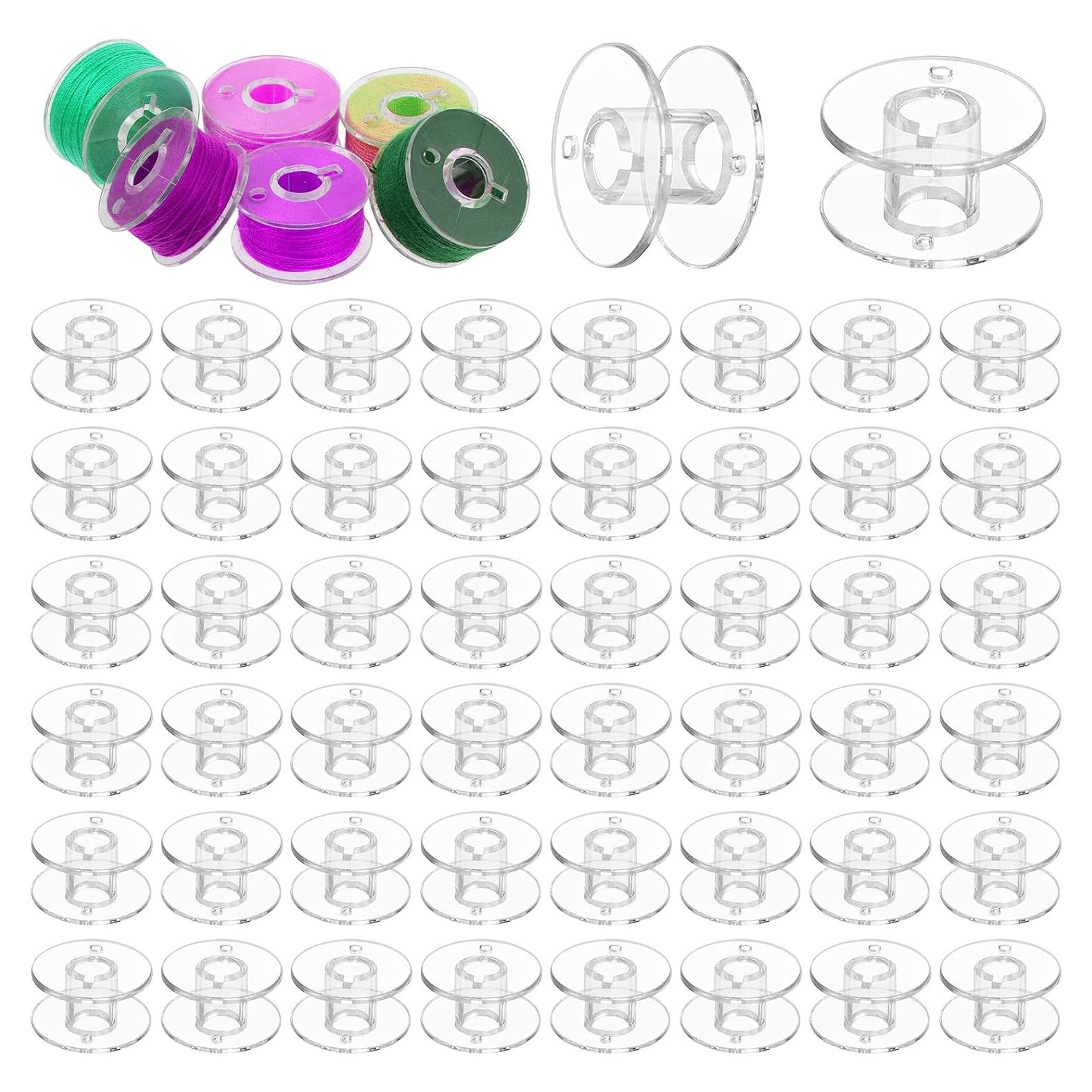 Paquete de 60 Bobinas Clase 15 Transparentes Singer/Brother