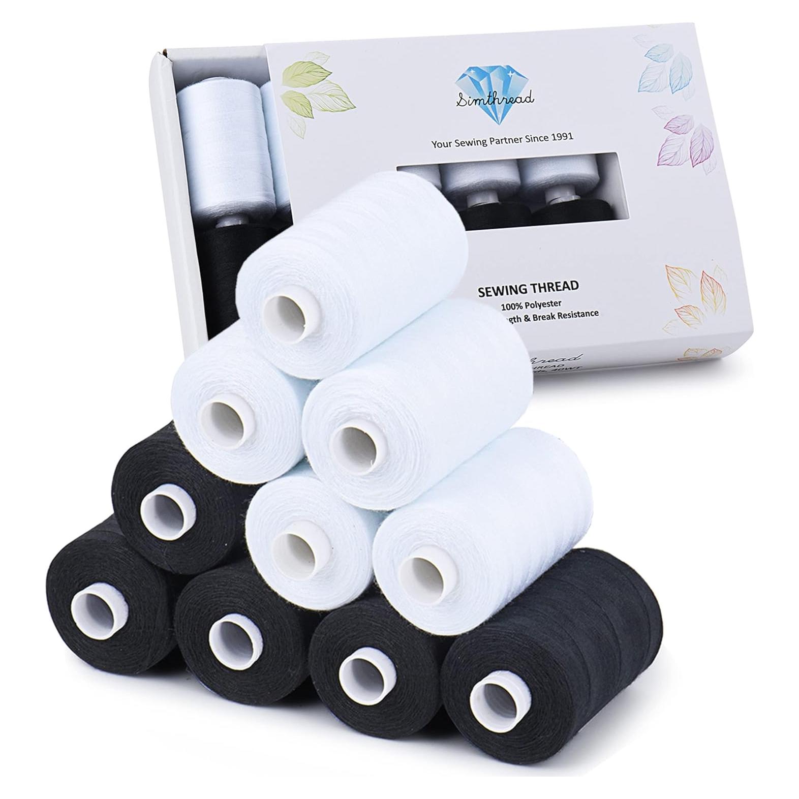 Hilo de Coser Simthread 100% Poliester 10 Bobinas 1000 Yds