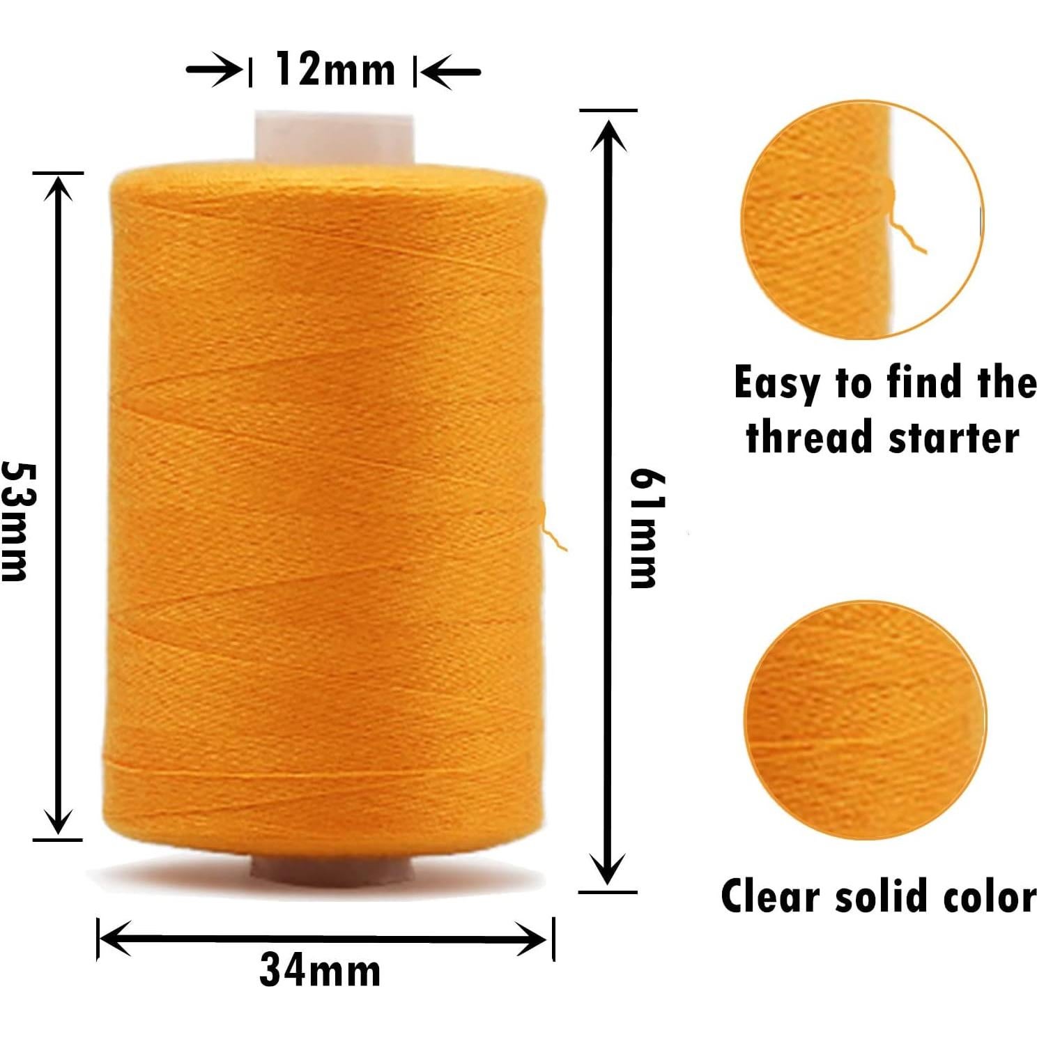 Hilo de Coser Simthread 100% Poliester 10 Bobinas 1000 Yds