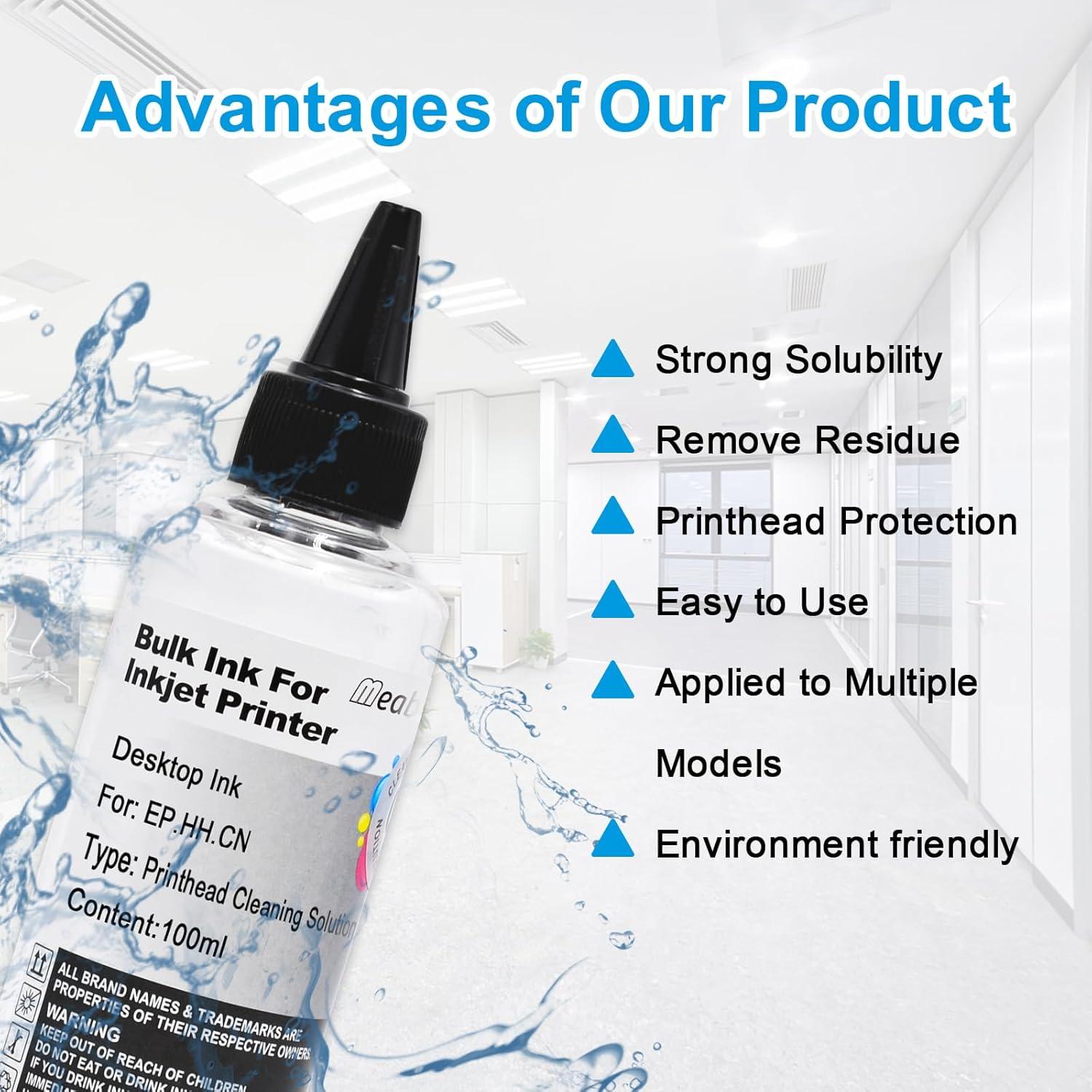 Kit de limpieza de cabezales de impresora MeaBefit 100ml