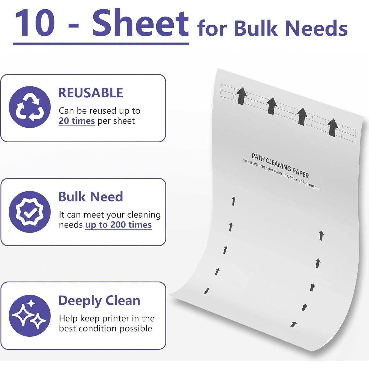 Hoja de Limpieza Dimakung para Impresoras 21.6x27.9 cm - 10 Hojas