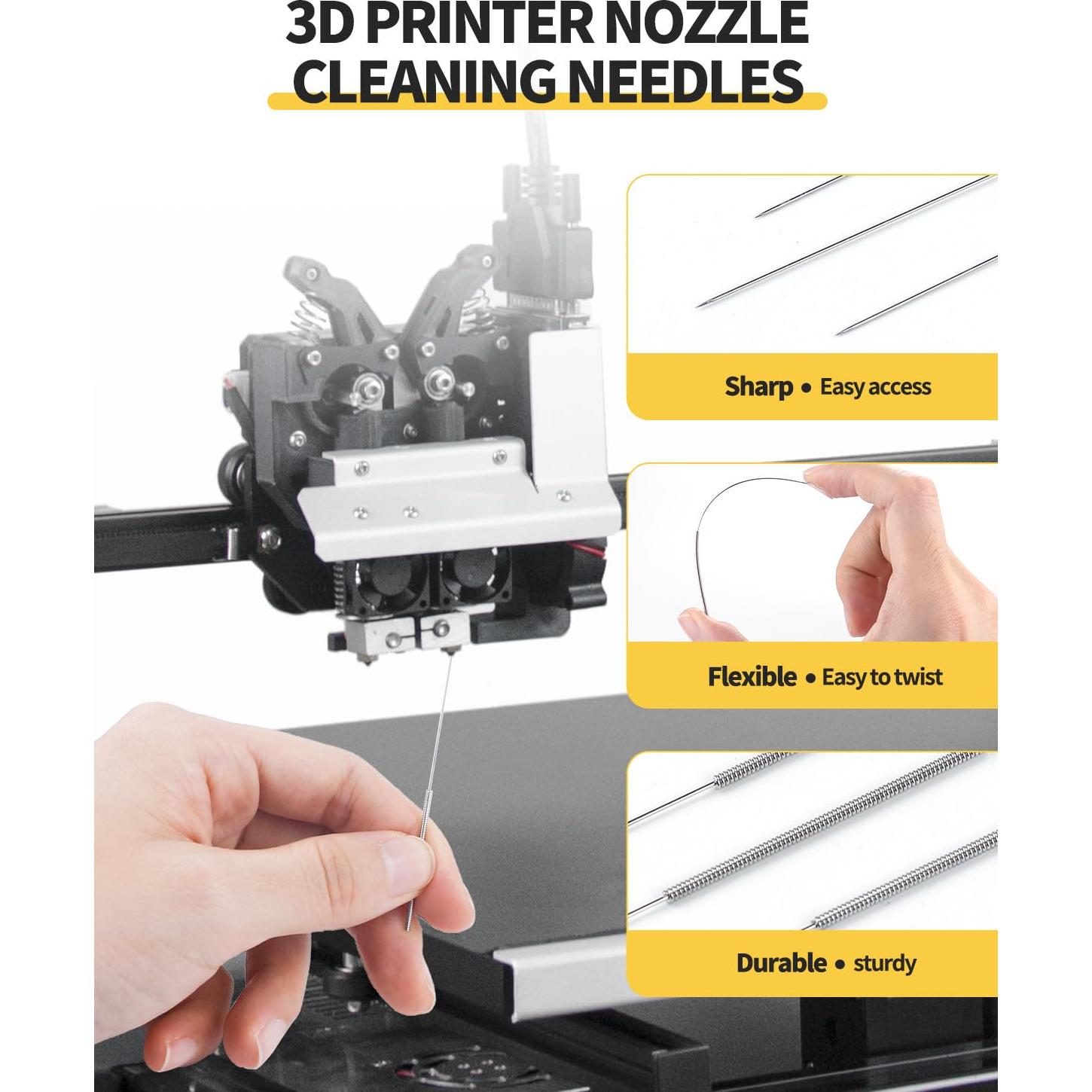 Kit de Limpieza de Boquillas para Impresora 3D OXDFK 50 PCS