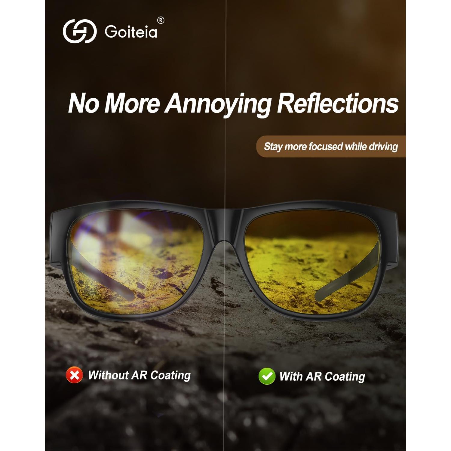 Gafas de Conducción Nocturna Goiteia Polarizadas Amarillas