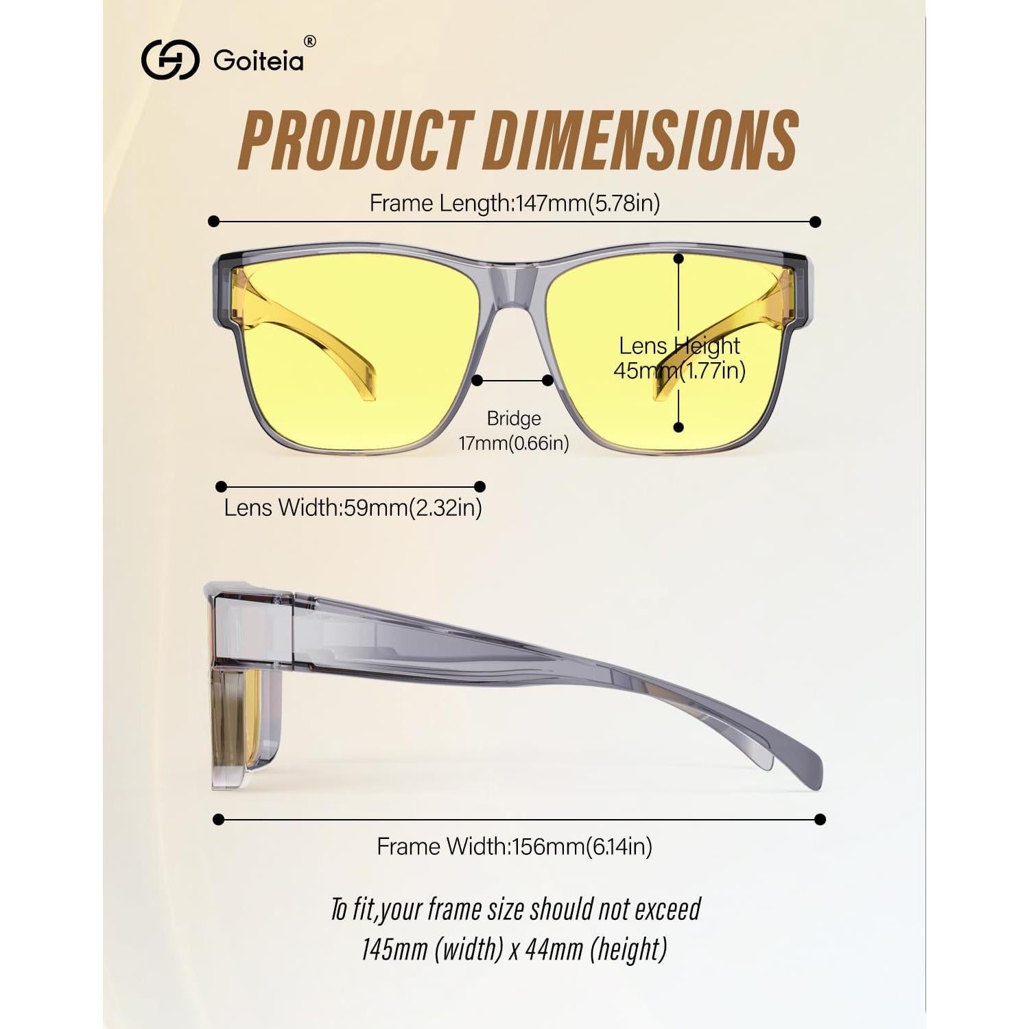 Gafas de Conducción Nocturna Goiteia Amarillas UV400