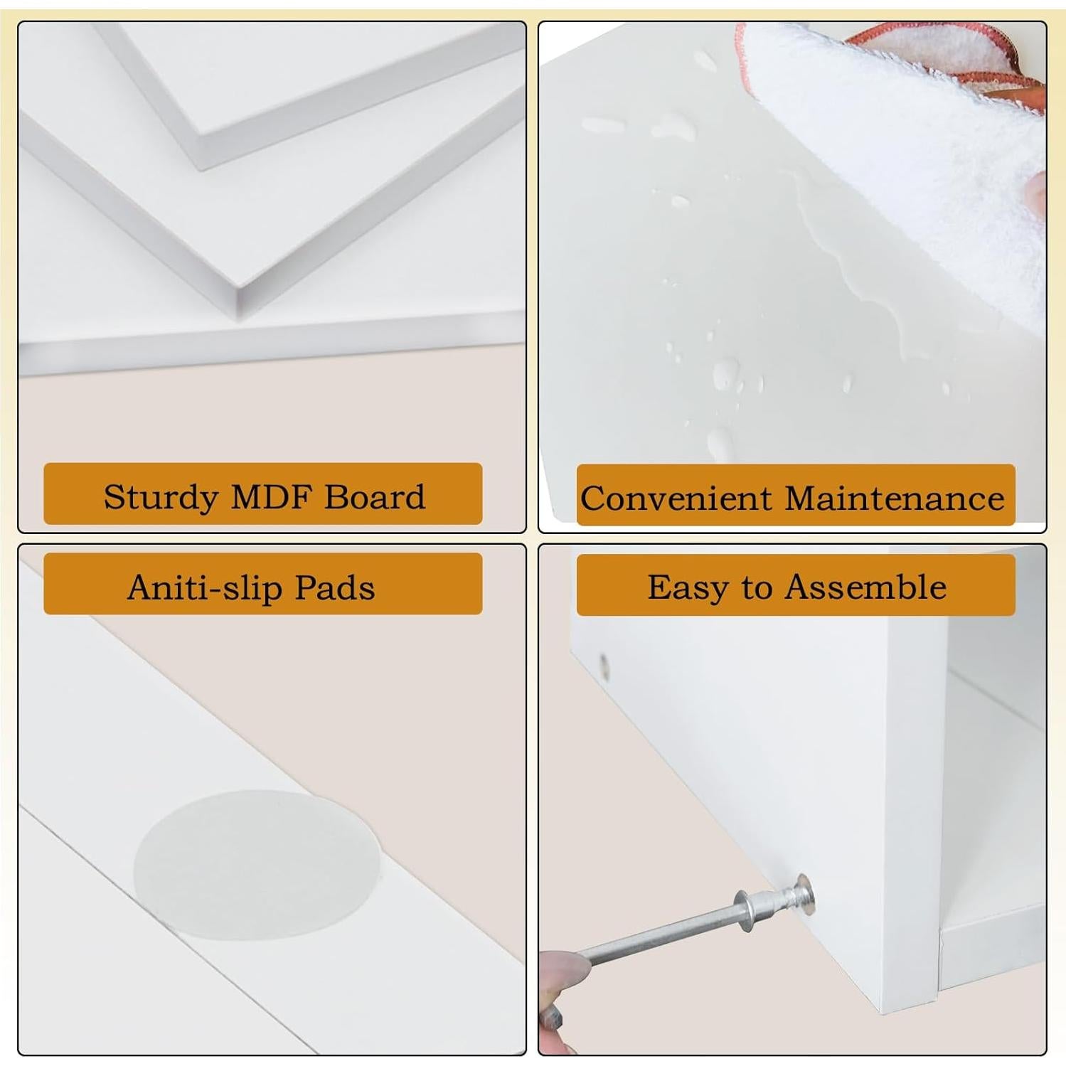 Soporte para Impresora MARTY Grande con 6 Compartimentos Blanco