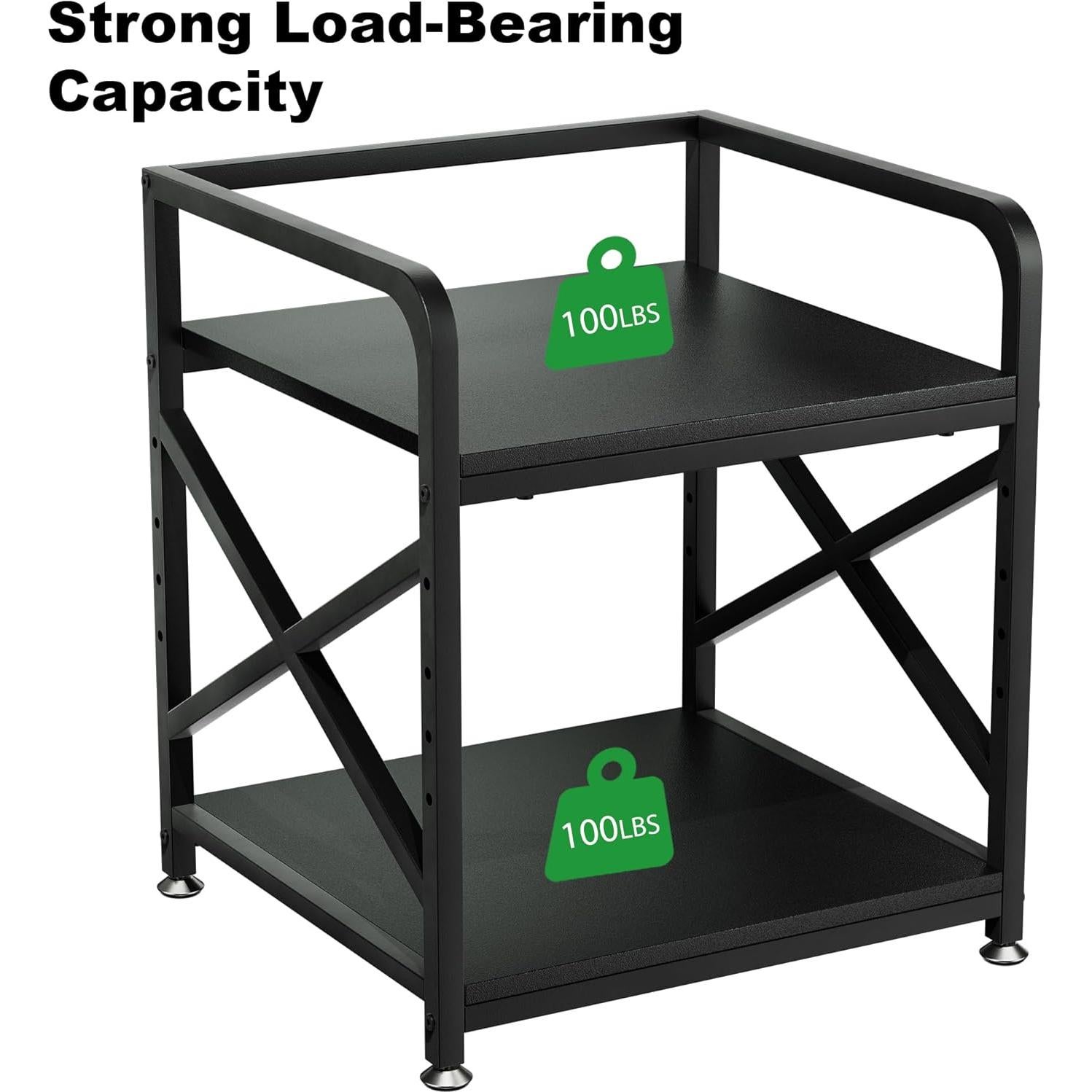 Soporte para Impresora Ollieroo 2 Niveles Ajustable Negro