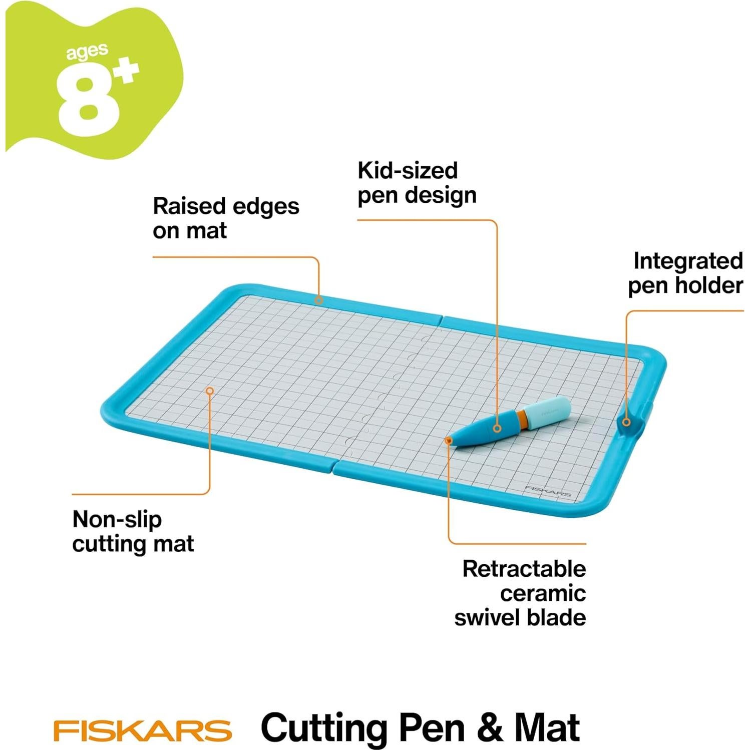 Bolígrafo y Mat de Corte Fiskars para Niños - Seguro y Preciso