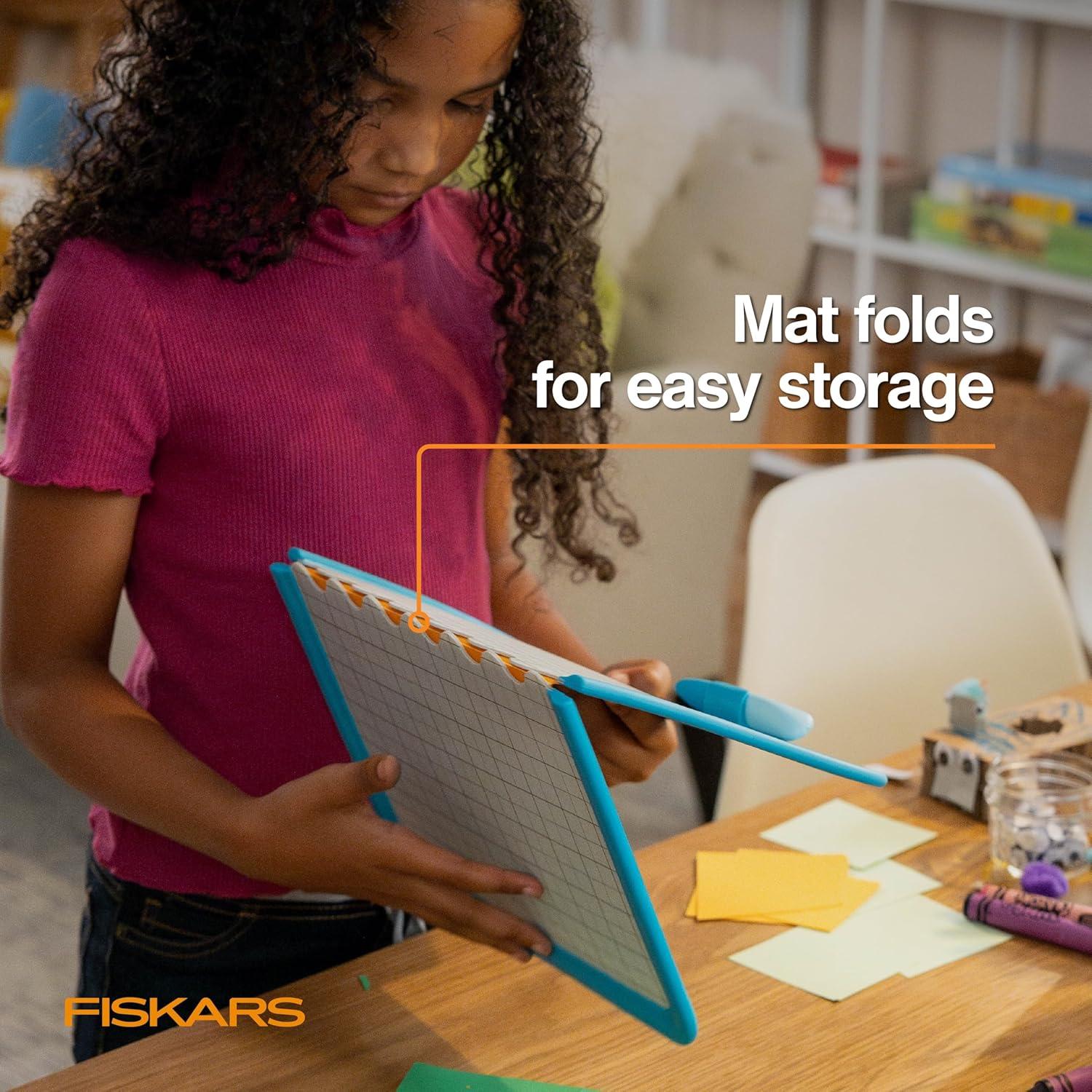 Bolígrafo y Mat de Corte Fiskars para Niños - Seguro y Preciso